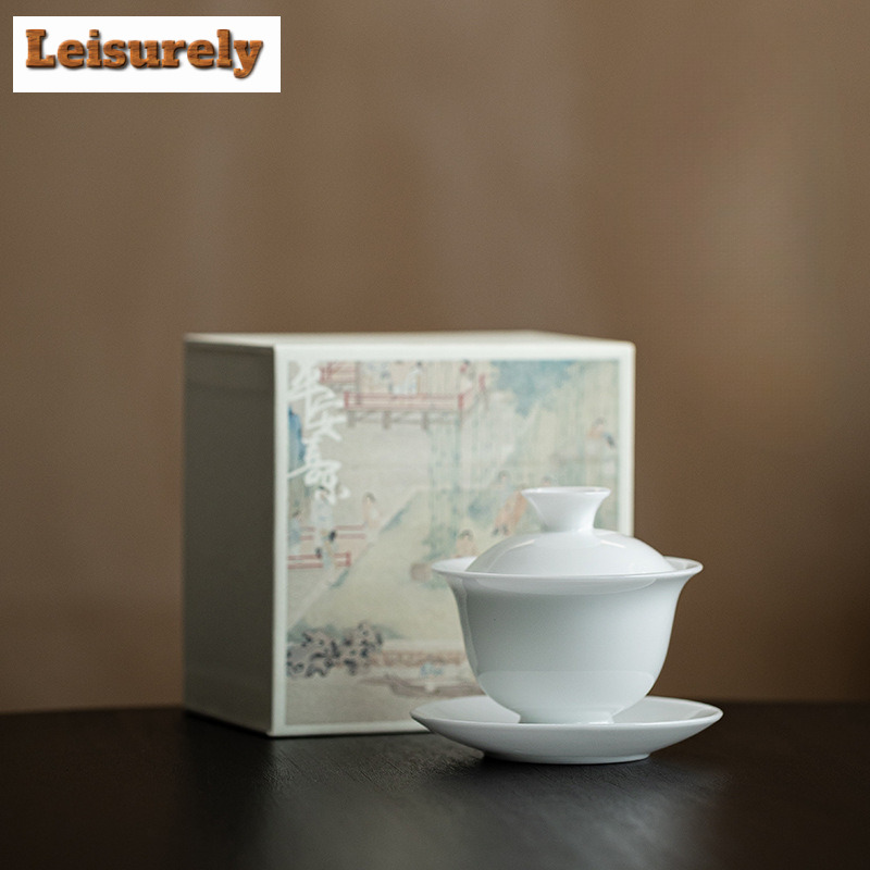 Matcha Bowl Chawan - Gaiwan Linglong-Théière Japonaise en Porcelaine Glacée,