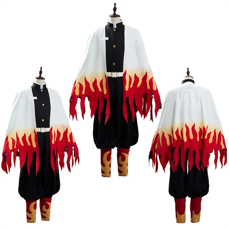 Japan Lifestyle And Culture - Rengoku Kyoujurou Anime Cosplay Costume, Kimono,