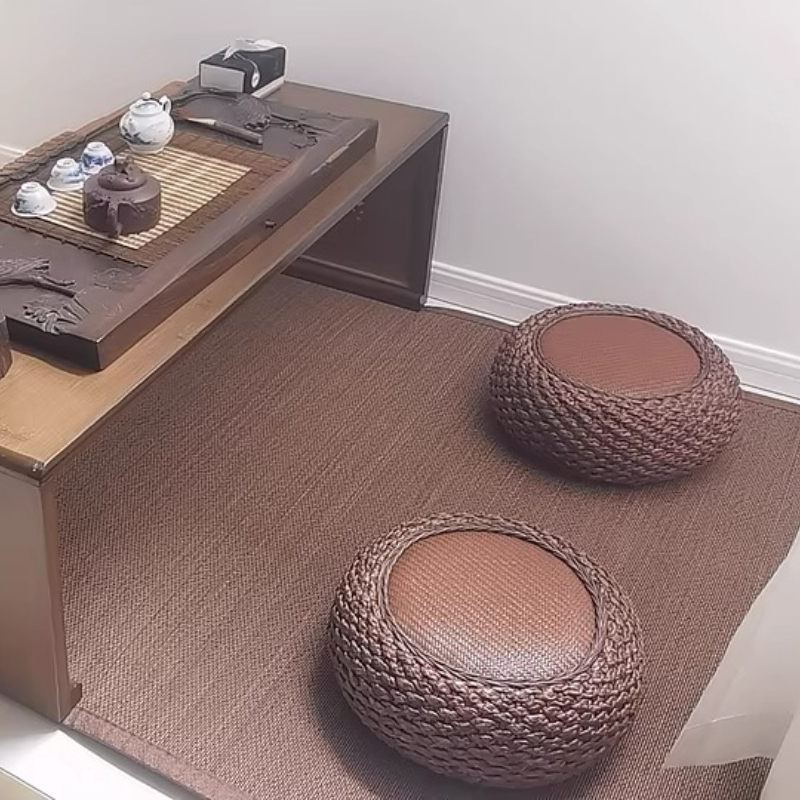 Tatami Mat Rush - Coussin de siège épais en rotin