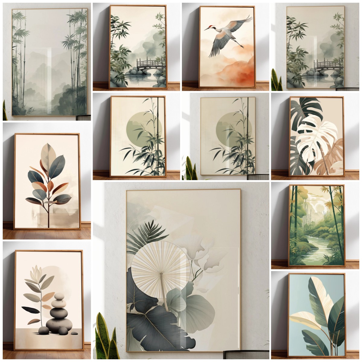 Japandi Wall Art Minimal Botan - Japanese Zen Lifestyle avis et prix