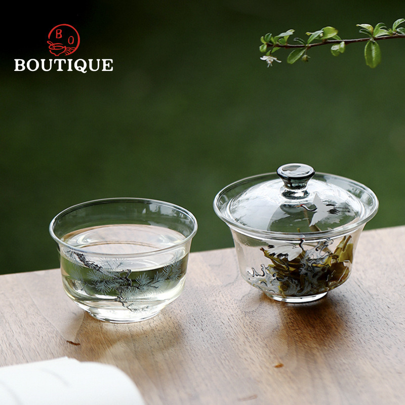 Pin et grue Gaiwan bol à thé e - Matcha Bowl Chawan avis et prix