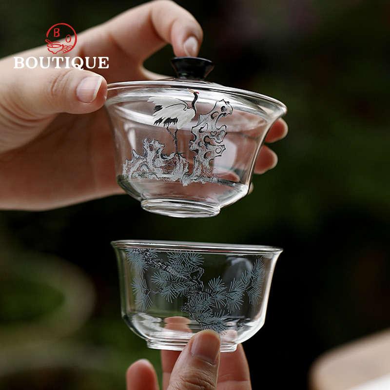 Pin et grue Gaiwan bol à thé e - Matcha Bowl Chawan avis et prix