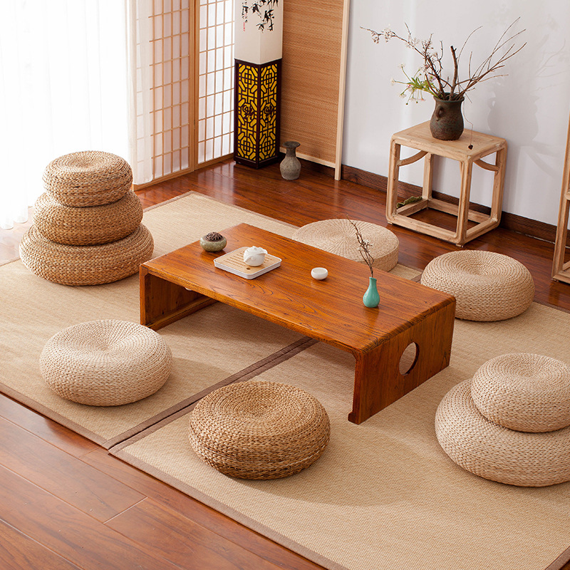Coussin de sol artisanal en jo - Tatami Mat Rush avis et prix