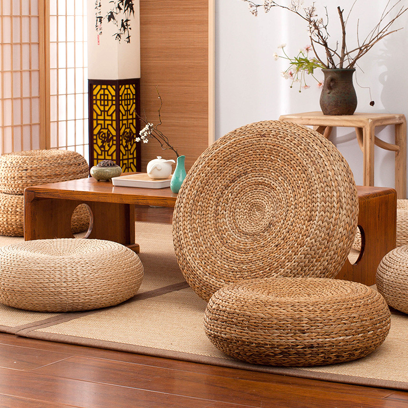 Coussin de sol artisanal en jo - Tatami Mat Rush avis et prix