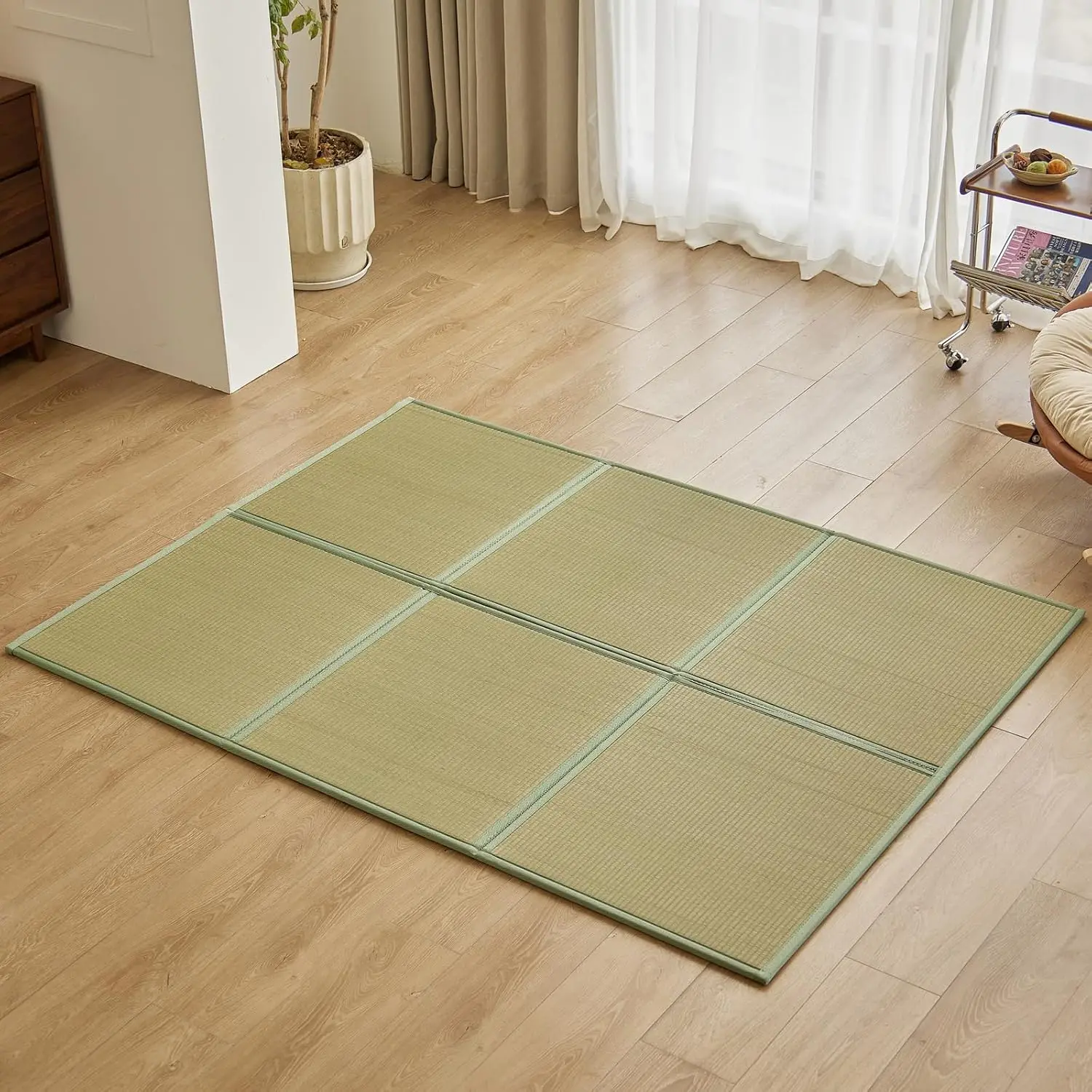 Tapis de sol en rotin naturel, - Tatami Mat Rush avis et prix