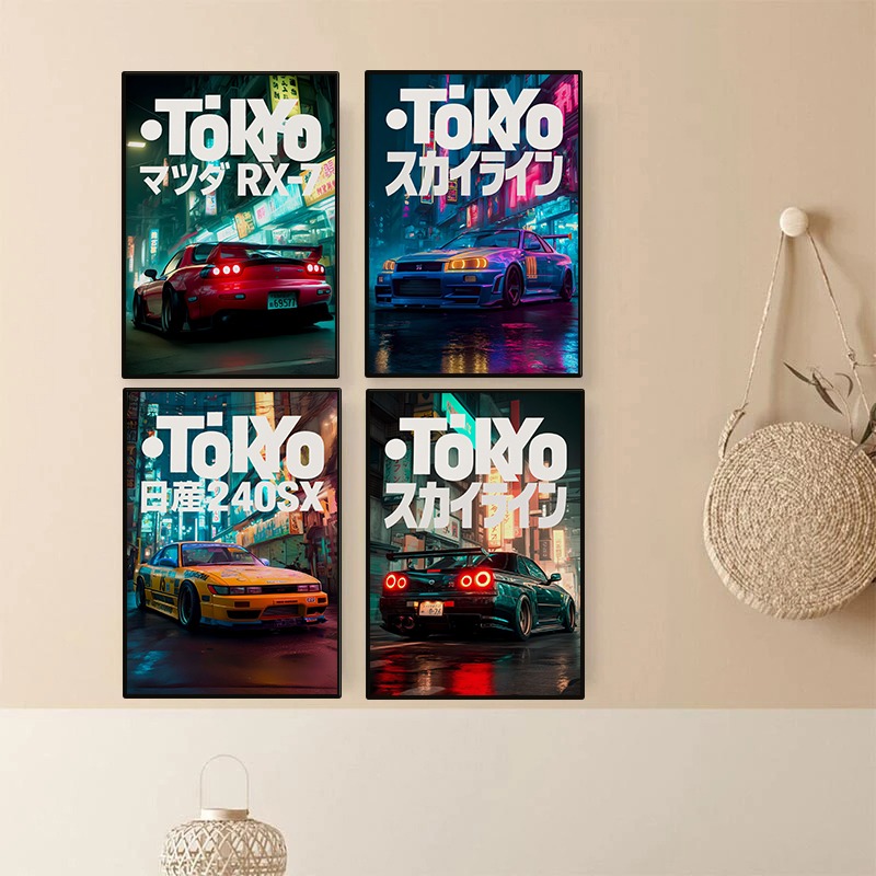 Affiche de voiture Vintage Tok - Japanese Car Lifestyle avis et prix