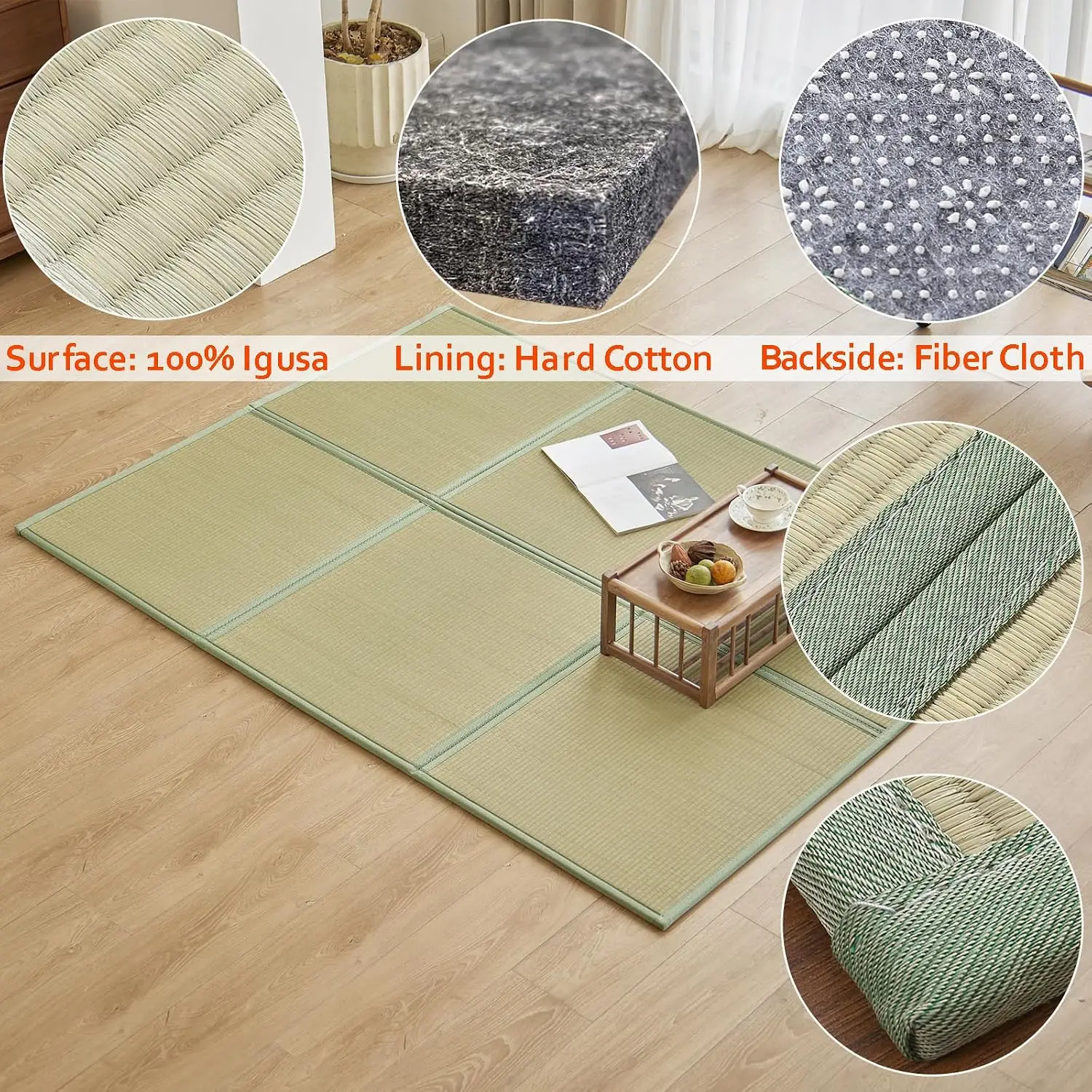 Tapis de sol en herbe naturell - Tatami Mat Rush avis et prix