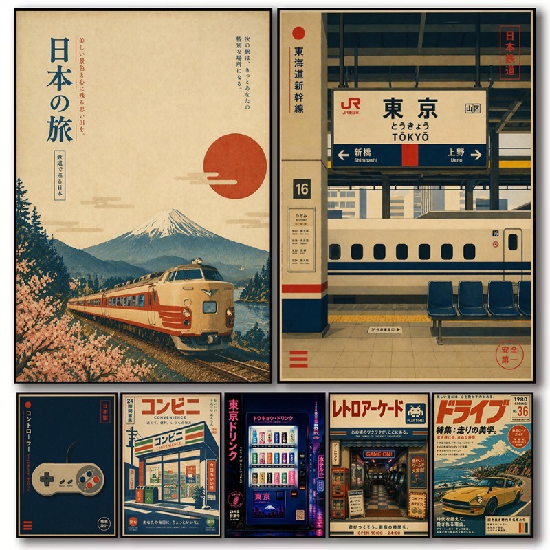 Affiche sur toile vintage japo - Japanese Car Lifestyle avis et prix