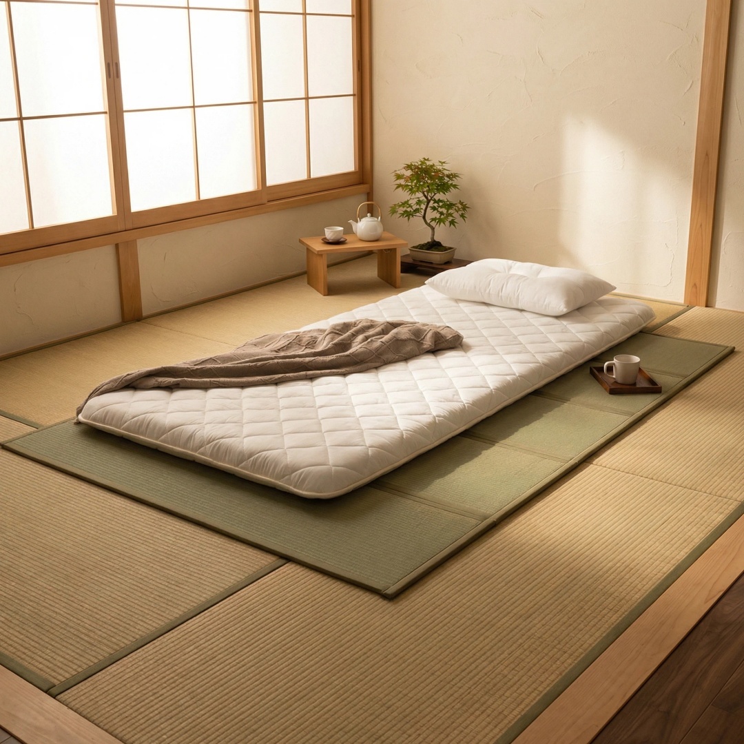 Tapis de yoga pliable en paill - Tatami Mat Rush avis et prix