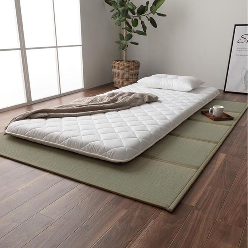 Tapis de yoga pliable en paill - Tatami Mat Rush avis et prix
